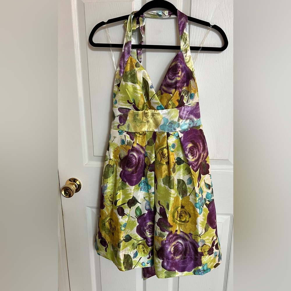 NEW Floral Halter Top Charlotte Russe Dress